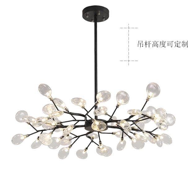 Nordic Black Branch LED Chandelier – Luxury Modern Ceiling Light for Living Room & Bedroom. - View 1