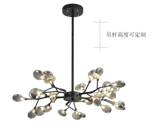 Modern Nordic Branch LED Chandelier – Decorative Black Ceiling Lamp. - View 1