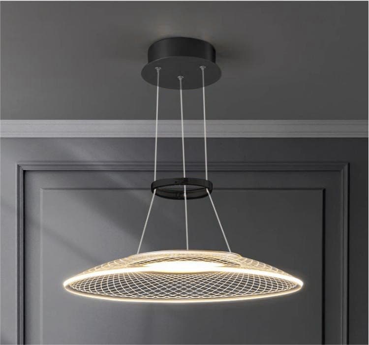 Industrial Black Mesh LED Pendant Light for Modern Interiors. - View 1