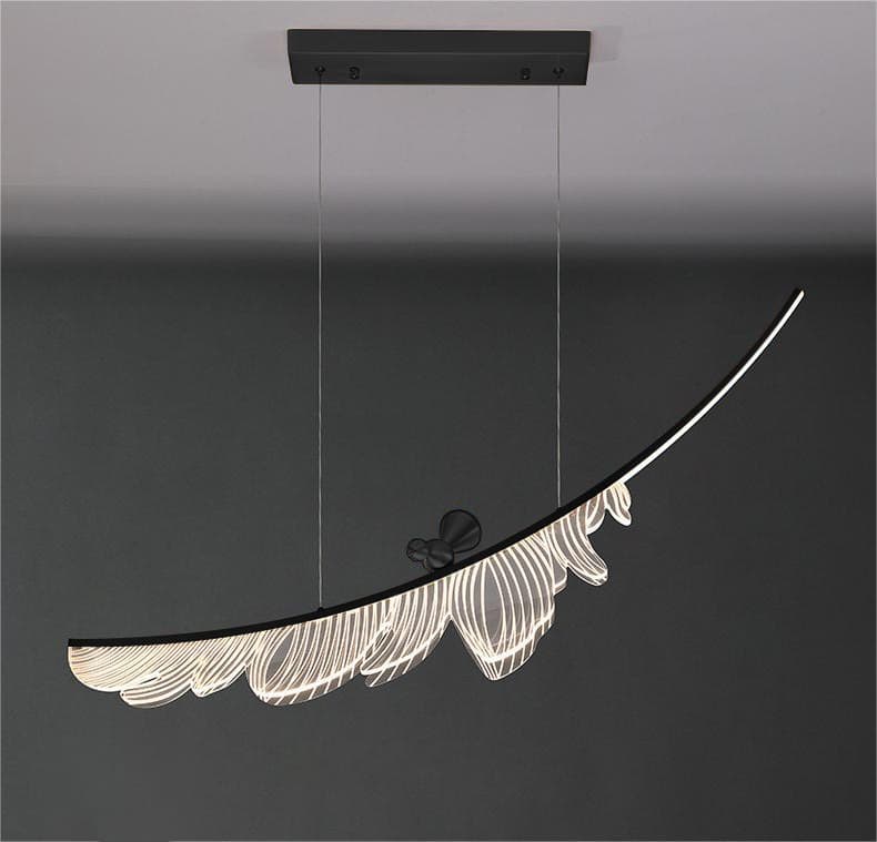 Designer Nordic Chandelier – Feather-Shaped Pendant Light for Stylish Interiors. - View 1