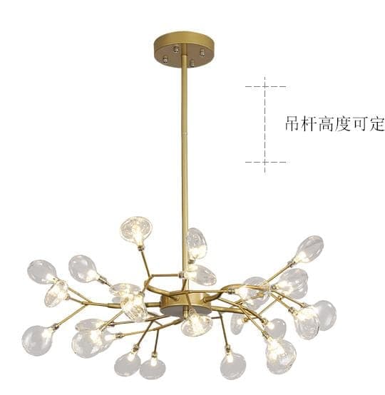 Luxury Nordic Gold Branch Pendant Light for Living Room & Bedroom. - View 1
