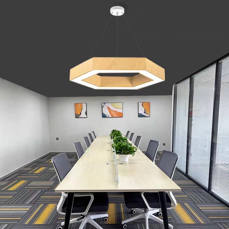 Nordic Style Wood Finish LED Pendant Light – Minimalist Ceiling Fixture. - View 1