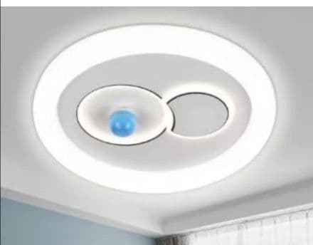 Stylish Nordic Round Ceiling Light – Energy-Efficient LED Flush Mount Fixture. - View 1