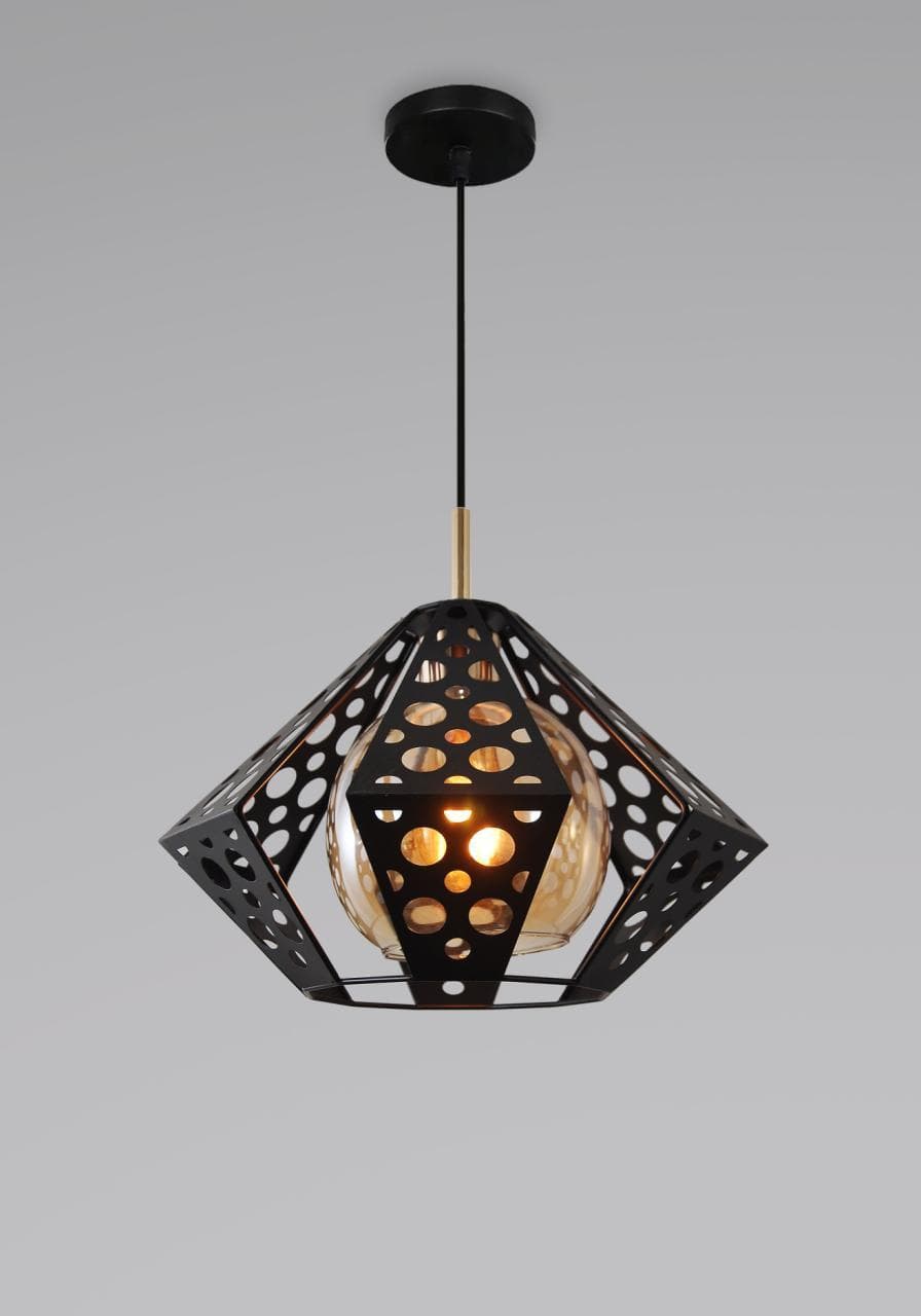 Artistic Cage Pendant Ceiling Light – Decorative Hanging Lamp. - View 1