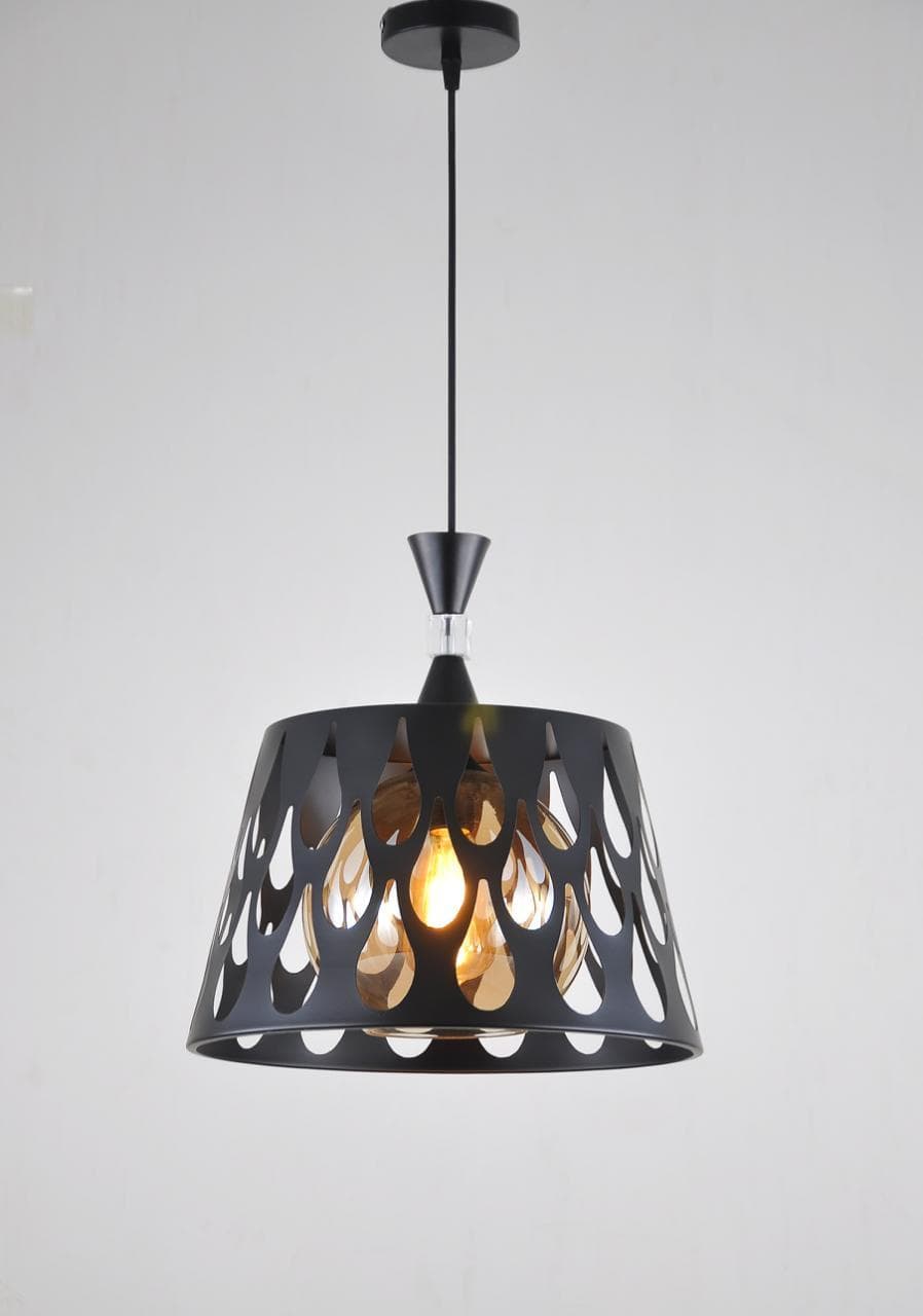 Teardrop Cut-Out Pendant Lamp – Modern Industrial Ceiling Light. - View 1