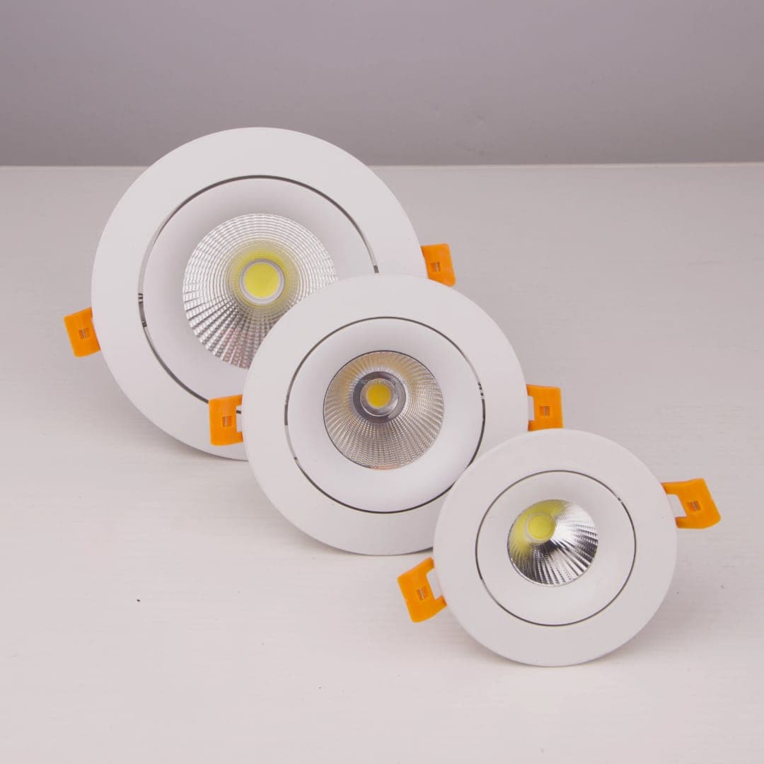 White Round COB LED POP Ceiling Spotlight – Bright Recessed Downlight. - View 1